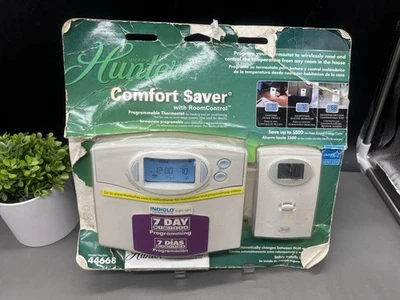 Hunter Comfort Saver 7-Day Programmable Thermostat Room Control 44668 NEW READ - Image 1 of 4