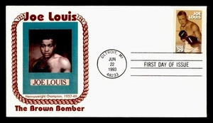 DR WHO 1993 FDC BOXING JOE LOUIS SPORTS PANDA CACHET M58457 - Picture 1 of 2