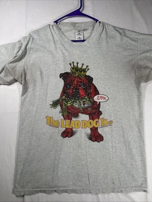 Camiseta De Colección The Lead Dog Is The King Budweiser Red Dog Parody Divertida Talla Grande Foto 1 de 4