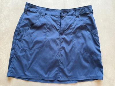 Pantalón corto cargo de nailon World Wide Sportsman tiro medio azul talla 6 para mujer Foto 1 de 4