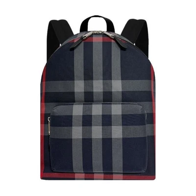 Mochila de lona Burberry House Check Jeff azul marino 80840571 138923926 Foto 1 de 4