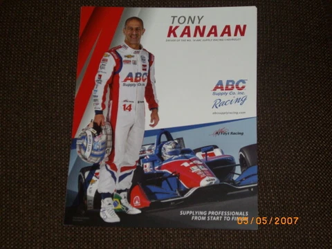 2019 TONY KANAAN #14 ABC SUPPLY NTT INDY CAR SERIES POSTCARD Cover