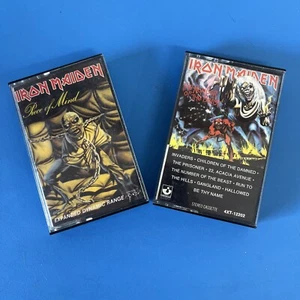 Vintage 1980's Iron Maiden Cassettes Piece Of Mind/Number Of The Beast - Picture 1 of 7