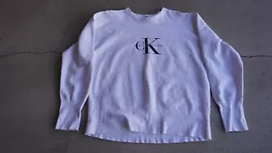 Felpa girocollo Calvin Klein Jeans vintage anni 90 - Foto 1 di 4