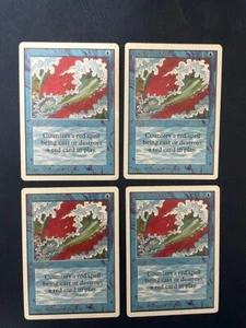 MTG 4X UNLIMITED EDITION BLUE ELEMENTAL BLAST MAGIC THE GATHERING COMMON BLUE - Picture 1 of 6