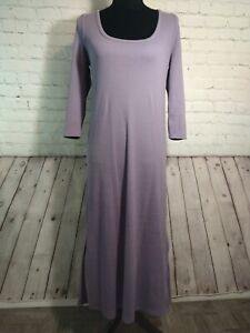 NWT women's THE NINES by HATCH purple maternity MAXI DRESS - size MED