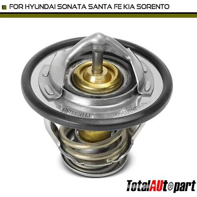 Engine Coolant Thermostat for Hyundai Santa Fe Sonata Genesis Kia Sedona Sorento - Image 1 of 4