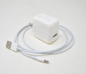 Apple 10W USB Power Adapter + Charging Cable Wall Charger for iPhone iPad iPod - Picture 1 of 1