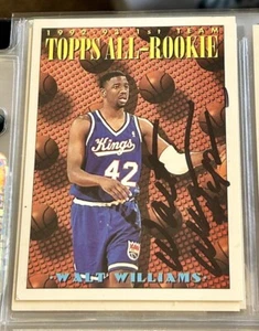 Walt Williams 1993-94 Topps All-Rookie Team Signature Signed Autograph AUTO TTM - Picture 1 of 2