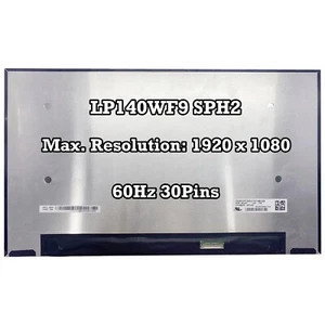 100% sRGB LP140WF9 SPH2 Laptop LCD Screen Replacement Display Panel Matrix FHD - Picture 1 of 2