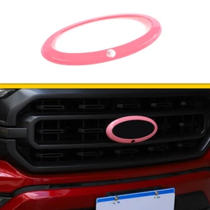 Pink Front Grille Logo Emblem Badge Cover Trim Ring For Ford F150 21+With Camera - Bild 1 von 9