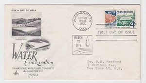 TurtlesTradingPost- Water Conservation 1960- #1150 FDC Artcraft - Picture 1 of 1