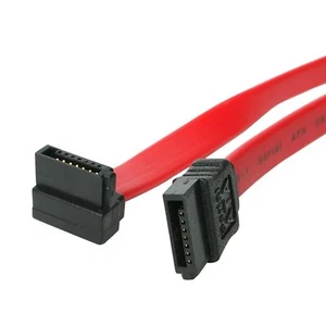 Star Tech 18in SATA 6Gbps to Right Angle SATA Serial ATA Cable Red For HDD/SDD - Picture 1 of 1