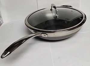 - HEXCLAD Hybrid Wok Skillet Pan 12” + LID - FAST SHIP - Picture 1 of 11