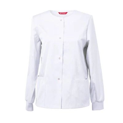 Womens Scrub Jacket Snap Front Warm-up Jacket - Image 1 of 3