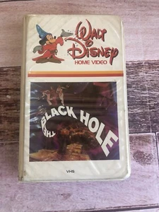 The Black Hole 1979 Walt Disney VHS Red Neon White Cover RARE ! Clamshell - Picture 1 of 8