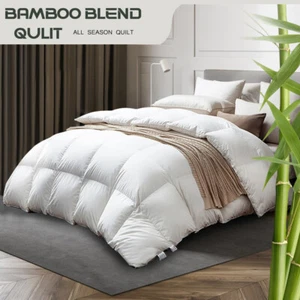 700GSM Bamboo Blend Winter Summer Quilt Duvet Doona Blanket Single Double King - Picture 1 of 15