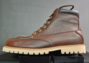 K-Tank Moc Toe Urban Stiefel Premium Vollnarbenleder Braun Herren Größe 12 Neu - Bild 1 von 6