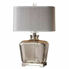 Uttermost 26851-1 Molinara Mercury Glass Table Lamp - Beige