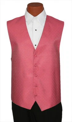 5X-Large Mens Ralph Lauren Guava #70 Vineyard Wedding Prom Fullback Tuxedo Vest - Image 1 of 2