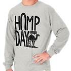 Camel Hump Day Funny Office Party Weekend Long Sleeve Tshirt Tee for Adults