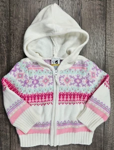 Baby Girl Clothes Sprockets 18 Month Beautiful Design Knit Hooded Sweater - Picture 1 of 3