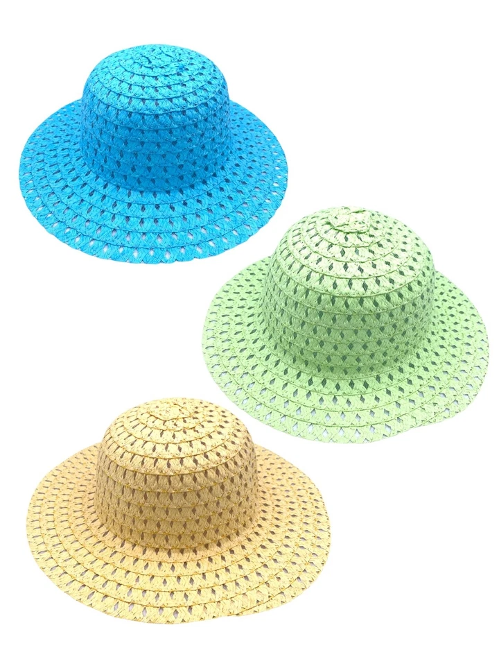 Girls Easter Bonnet Hat - For School Parade  Summer Hats - Choose Colour - Image 1 of 1