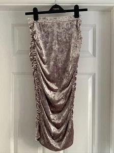 Topshop zerkleinerter Samt gerissener Rock - Bild 1 von 3