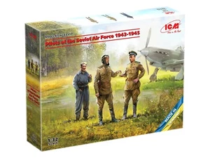 Kit figure piloti dell'aeronautica sovietica 1943-1945 anno 1/32 ICM 32117 - Foto 1 di 12