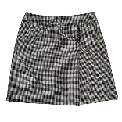 Talbots Skirt Brown Houndstooth A-line 100% Wool Women's Size 18 Career Business - Image 1 of 4