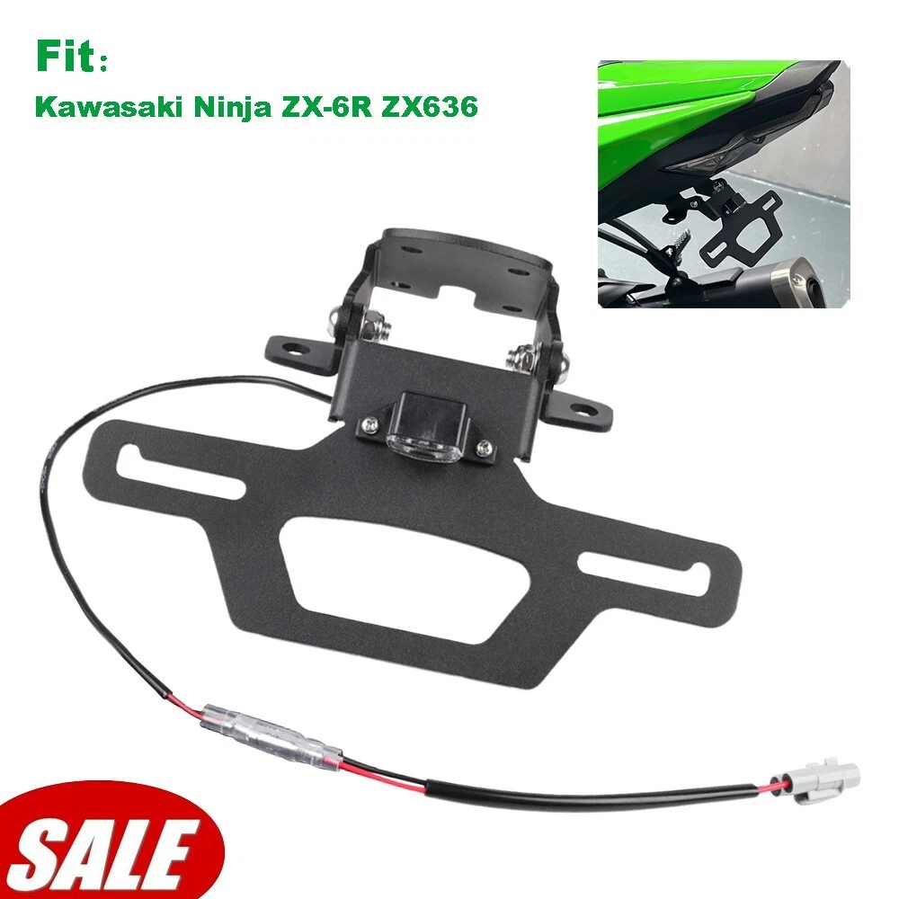 For 2024-2025 Kawasaki Ninja ZX-6R ZX636 Foldable License Plate