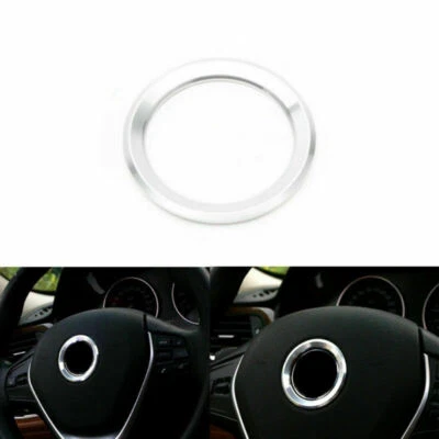Steering Wheel Center Badge Ring Trim Cover For BMW 1 3 5 7 Series X1 X3 X5 X6 - Image 1 of 4