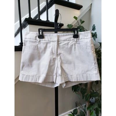 Pantalones Cortos Chinos Express Mujer Talla 8 Marfil Editor Algodón Bolsillos Frontales Planos Exterior Foto 1 de 4
