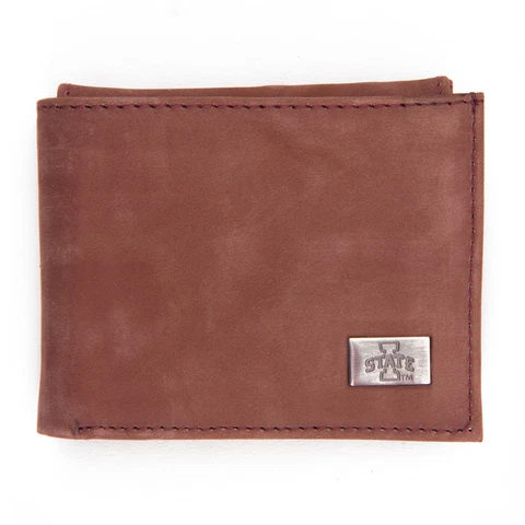 Iowa State Cyclones Leather Bifold Wallet Cover