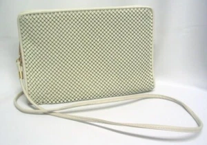 Vintage Whiting & Davis Clutch Purse Ivory Metal Mesh Detachable Shoulder Strap - Picture 1 of 3