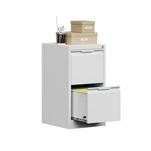 Metal 2 Drawer File Cabinet with Lock Storage Filing Cabinet Office Vertical - Picture 1 of 12