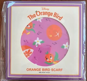 Disney Parks Harveys Walt Disney World Vault 50 Orange Bird 22" Square Scarf NIP - Picture 1 of 3