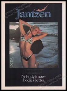 Jantzen Swimwear 1980s Print Advertisement Ad 1982 "Nobody Knows Bodies Better" - Picture 1 of 1
