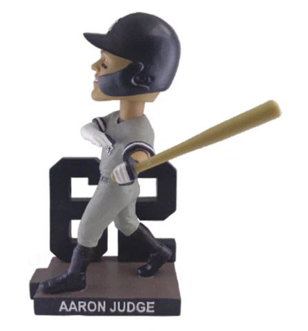 Aaron Judge NY Yankees SGA 2023 62 Homerun Bobblehead Connects With Roger Maris Cover
