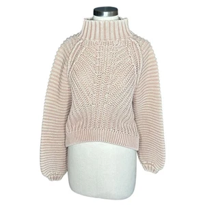 Free People Sweetheart Pullover Sand Castle hellbraun braun Damen Größe Small Crop - Bild 1 von 7