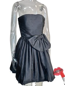 Mini Vestido de Cóctel Vintage 6 Negro Julie Duroche After Five Colección Años 80 - Imagen 1 de 11