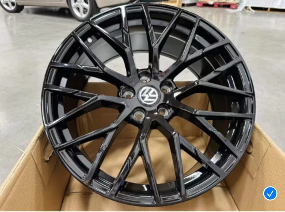 4 NEW 19" VW Black Wheels Rims 5x112 ET32 Fits: Volkswagen Atlas Tiguan Arteon - Image 1 of 1