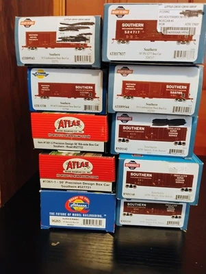 HO 比例 Athearn & Atlas (10) 南方货运车 NS CSX 全新无标签 — 第 1/2 张图片