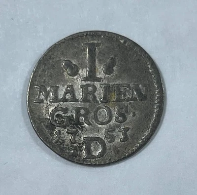Germany Prussia 1753D Marien Groshen (#2782) Nice condition - Image 1 of 2