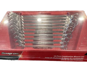 New Snap-on™ OEX710 10-pc 5/16" - 7/8" 12-Point Box Open Combination Wrench Set - Picture 1 of 4