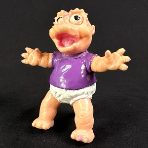 Vtg 1991 Street Kids Dinosaur Baby Sinclair PVC 3" Figure Purple Shirt - Picture 1 of 8