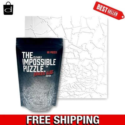 Unique 161-Piece Clear Glass Puzzle - Perfect for Adult Puzzle Enthusiasts - Image 1 of 4
