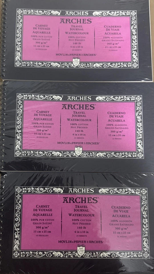 Arches Watercolour Travel Journal LOT of 3 pkgs - Image 1 of 1