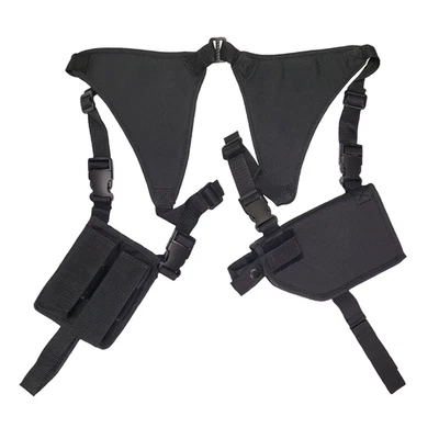 Shooters Gate Large Frame Pistol with Light/Laser Ambi Shoulder Holster - Black - Image 1 of 4