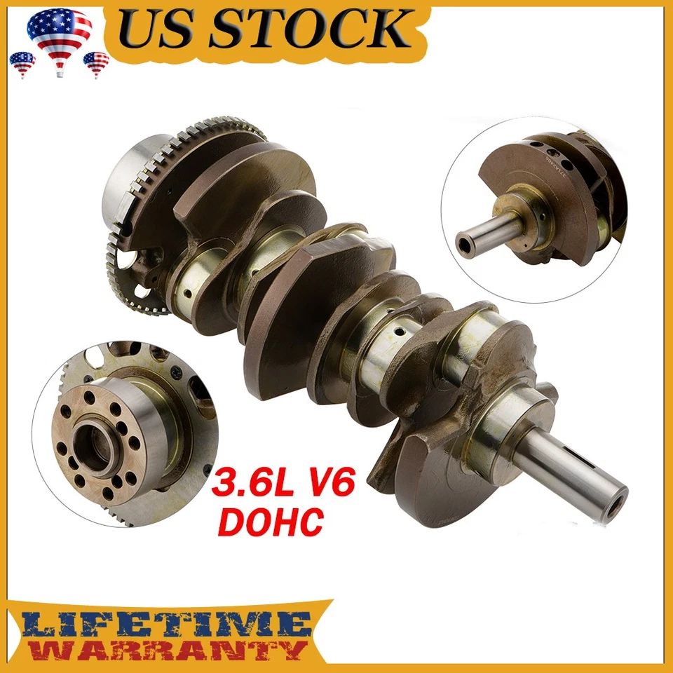 Crankshaft For 3.6L V6 Chrysler Dodge Charger Avenge Jeep GC RAM 1500 05184249AG - Image 1 of 4